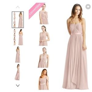 AZAZIE Stella gown in Dusty Rose